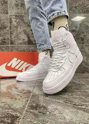 Кроссовки nike air force high white 5