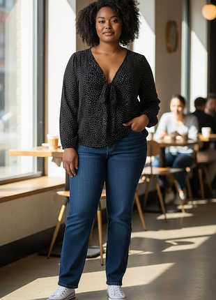 455. изысканная блузка в белый горох легендарного американского бренда abercrombie &amp; fitch