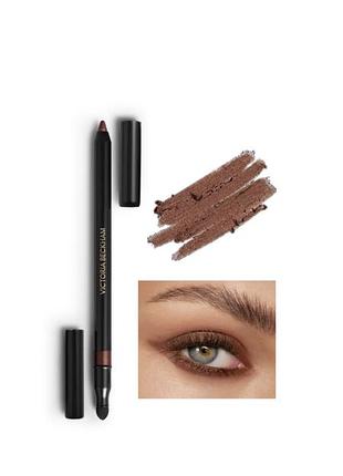 Victoria beckham стійкий сяючий бронзовий каял олівець для очей satin kajal liner waterproof eyeliner cinnamon