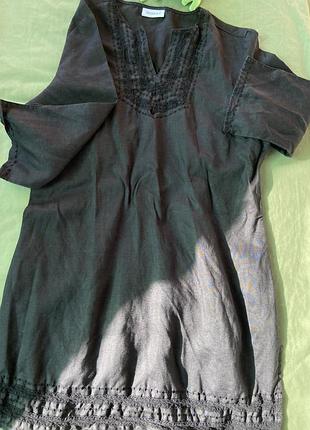 Сукня , плаття чорне з вишивкою