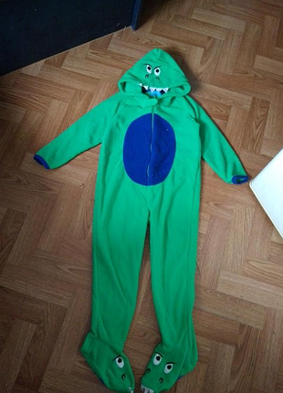Флисовый кигуруми слип домашний костюм динозаврик
