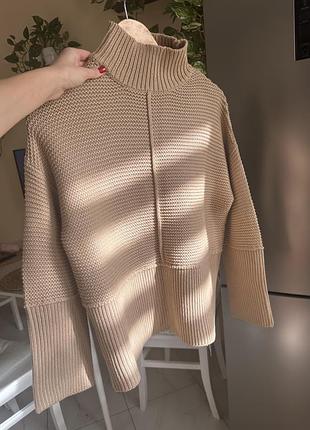 Светр свитер кофта джемпер otaje otaje.brand woolhappen lbtm lbtmstudios 25_union светрик бежевий молочний під горло оверсайз