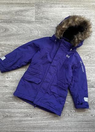 Стильна дитяча термо куртка парка helly hansen 6/116