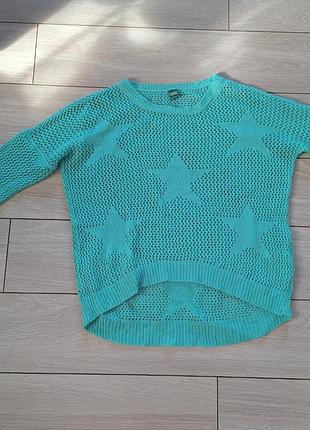 Кофта бирюзового цвета