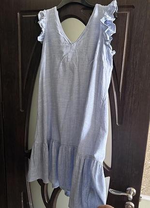 Гарний, сарафанчик, в блакитному, кольорі, від дорогого бренду: next