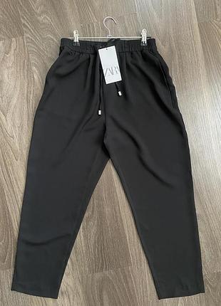 Брюки zara висока посадка р. sm