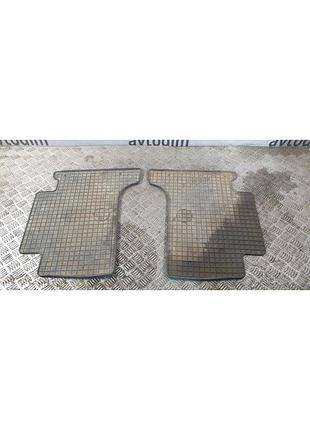 Килимки гумові салону чорні передні pz49kj0352rj toyota land cruiser prado 90