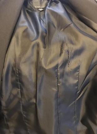 Снижка! деловой пиджак черный с оригинальной потайной вставкой5 фото