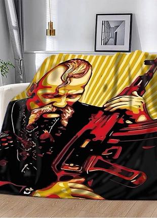 Br s плюшевый плед 3д 135х160 арт: 2348