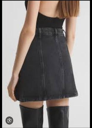 Xl на 52-54 размер джинсовая юбка полуклеш