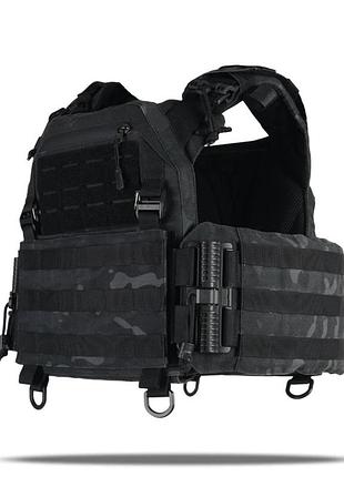 Br s  плитоноска быстрого сброса cen.2 cordura1000d nir черный мультикам