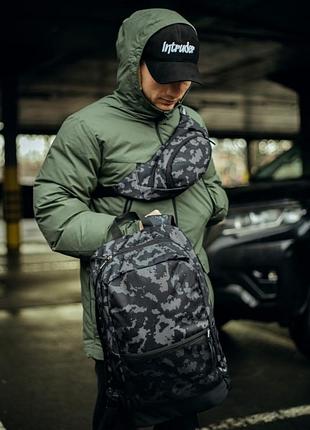 Br s комплект сірий камуфляж рюкзак+ бананка  (1611745203)