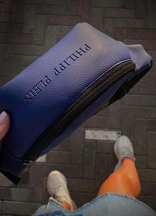 Br s бананка philipp plein синяя змейка пластик