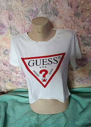 Guess новая с бирками футболка укороченая