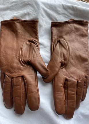 Шикарные мягкие перчатки на подкладке кожа