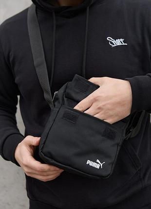 Br s  барсетка base біле лого puma 3
