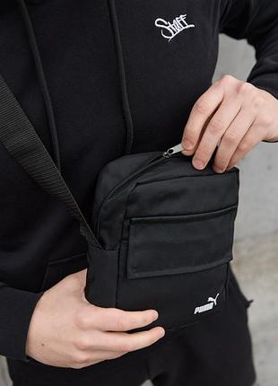 Br s  барсетка base біле лого puma 7
