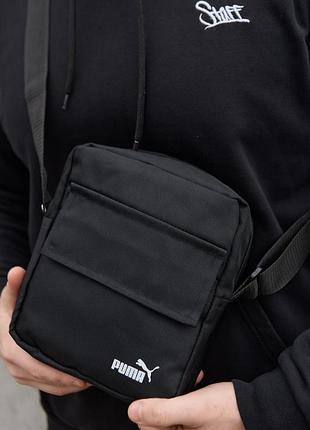 Br s  барсетка base біле лого puma 8