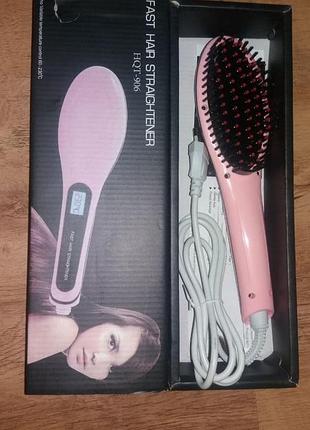 Електрична гребінець-випрямляч fast hair straightener