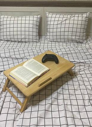 Br s  постельное белье семейная белая клетка