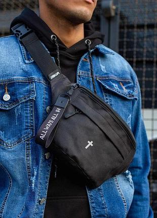 Br s сумка бананка барсетка через плече without з принтом dagger black