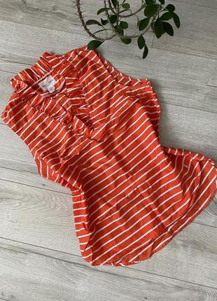 Holly&whyte-оранжевая свободная майка/блуза