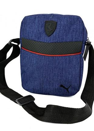Br s  борсетка из полиэстера puma синий меланж
