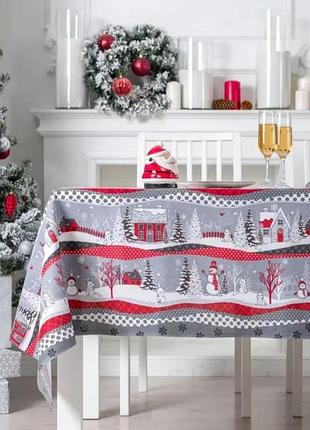 Красивое новогоднее скатерть льняное дорожка ранер полотенец