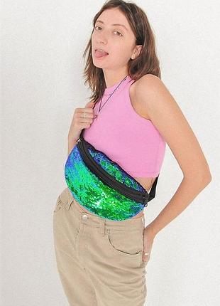 Br s  поясна сумка radiocat paettes green