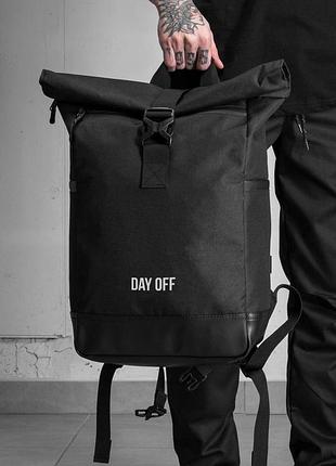 Br s  повседневный рюкзак роллтоп школьный without с принтом dayoff black