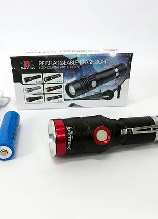 Фонарик тактический ручной bailong bl-736-t6, фонарик светодиодный ручной аккумуляторный портативный br s