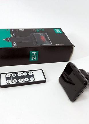 Трансмиттер fm-модулятор hz h9, фм модулятор блютуз в машину, автомобильный плеер br s