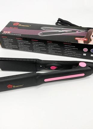 Щипцы, плойка утюжок domotec ms-4905, щетка щипцы для выпрямления волос. цвет: розовый br s