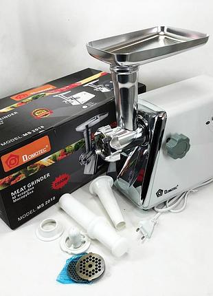 Мясорубка с соковыжималкой domotec ms-2018 2500 вт. цвет: белый br s