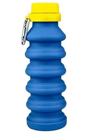 Бутылка для воды складная magio mg-1043b 450 мл. цвет: синий br s