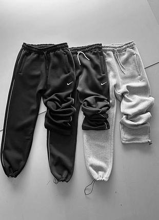 Спортивні штани чоловічі / жіночі чорні сірі меланжеві графітові осінні весняні літні