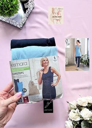 Набір майок. подовжені, довгі майки від esmara