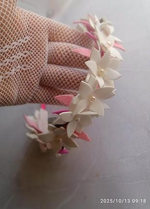 Обруч с цветами