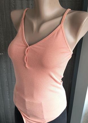 Майка рубчик бодік