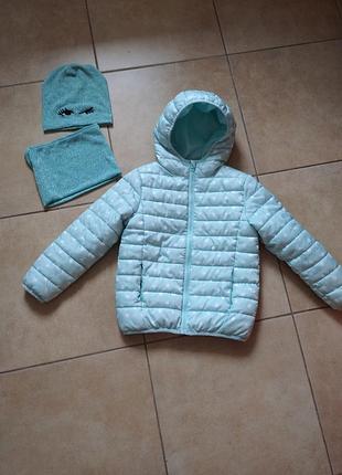 Комплект курта,шапка, хомут 7 лет