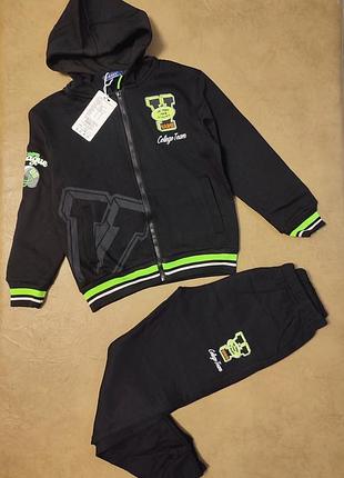Теплый спортивный костюм для мальчика, р.134, 140см, grace