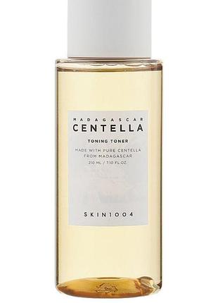 Зволожувальний тонер для обличчя skin1004 madagascar centella toning toner з центелою та гіалуроновою кислотою