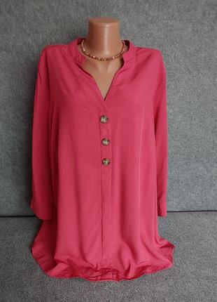 Подовжена вільна блуза туніка з віскози