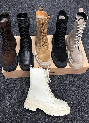 Чоботи у кольорах, замша чи шкіра🤍🤎🖤