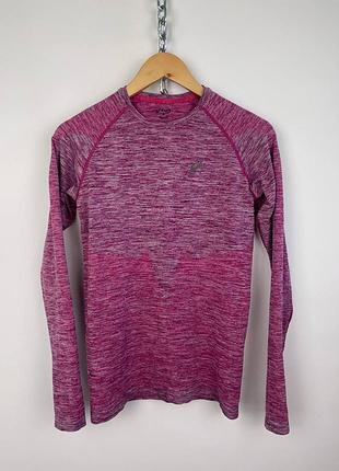 Женская зонающая легкая термо кофта лонгслив asics motiondry