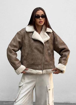 Дубленка из экокожи