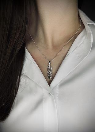 ✨ срібна підвіска з кубічним цирконієм