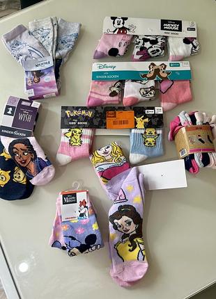 Шкарпетки на дівчинку 23-26, 2-4 роки мінні