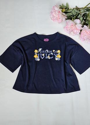 Фирменная укороченная футболка, топ для девочки juicy couture, 6-7 лет