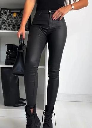 Джинсы скинни с напылением под кожу shein р.14/16